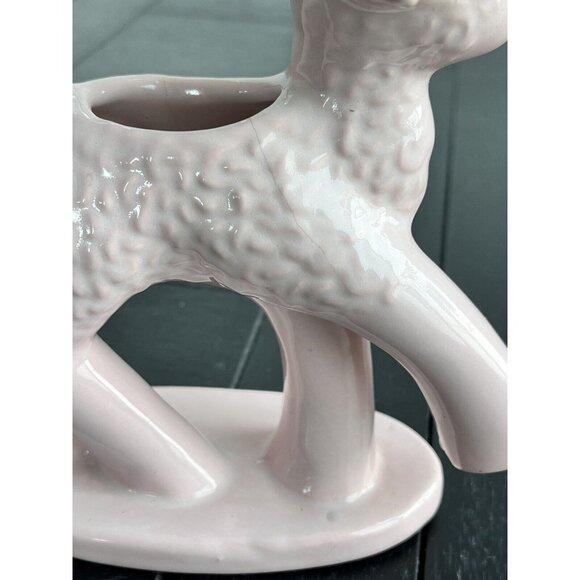 Haeger Pottery Pink baby Lamb Planter Mid Century Vintage Nursey Decor Baby Room - Picture 4 of 10